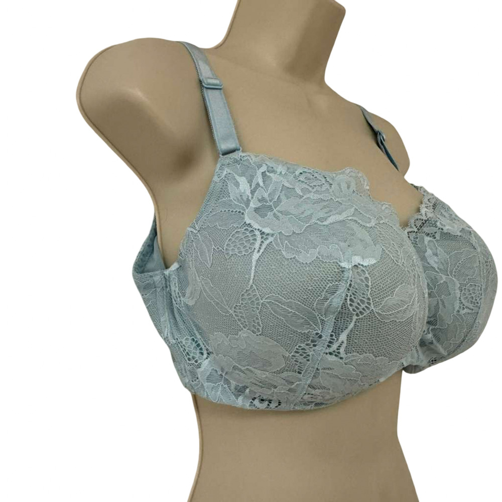 Torrid Lace Blue Underwire Back Close Adjustable Lightly Lined Bra 38 DDD - Picture 9 of 11